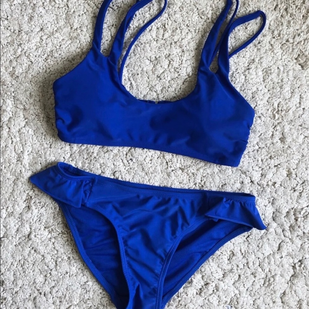2 Piece Blue Bikini